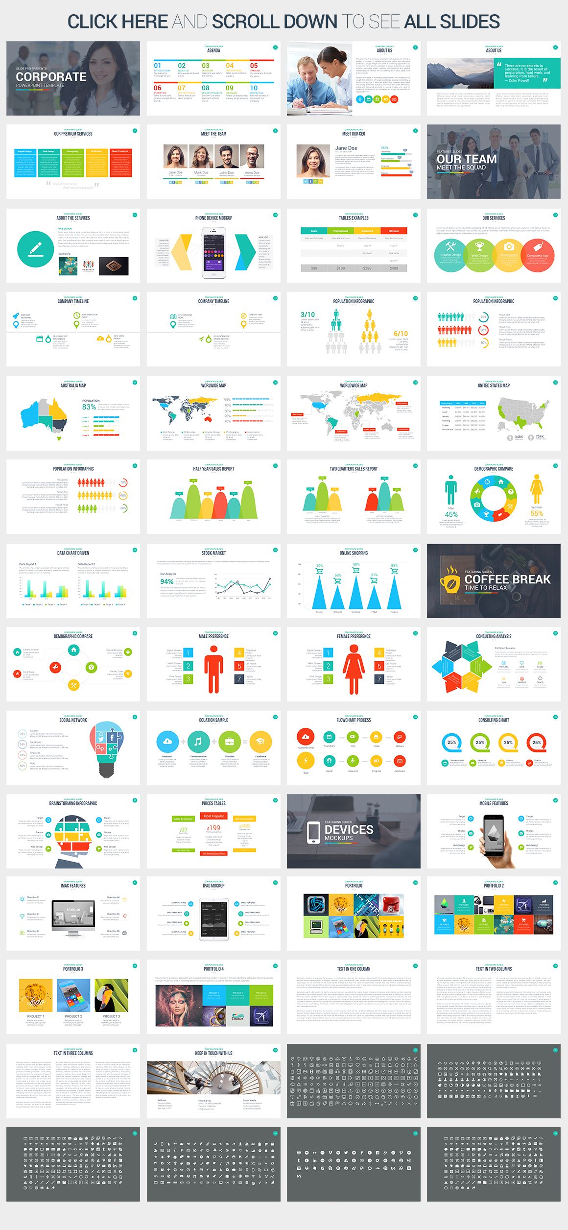 corporate powerpoint template by slidepro on creative market best layouts for powerpoints