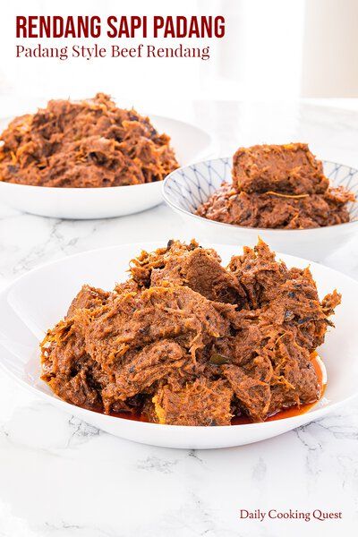 Rendang Sapi Padang - Padang Style Beef Rendang | Food, Beef, Recipes