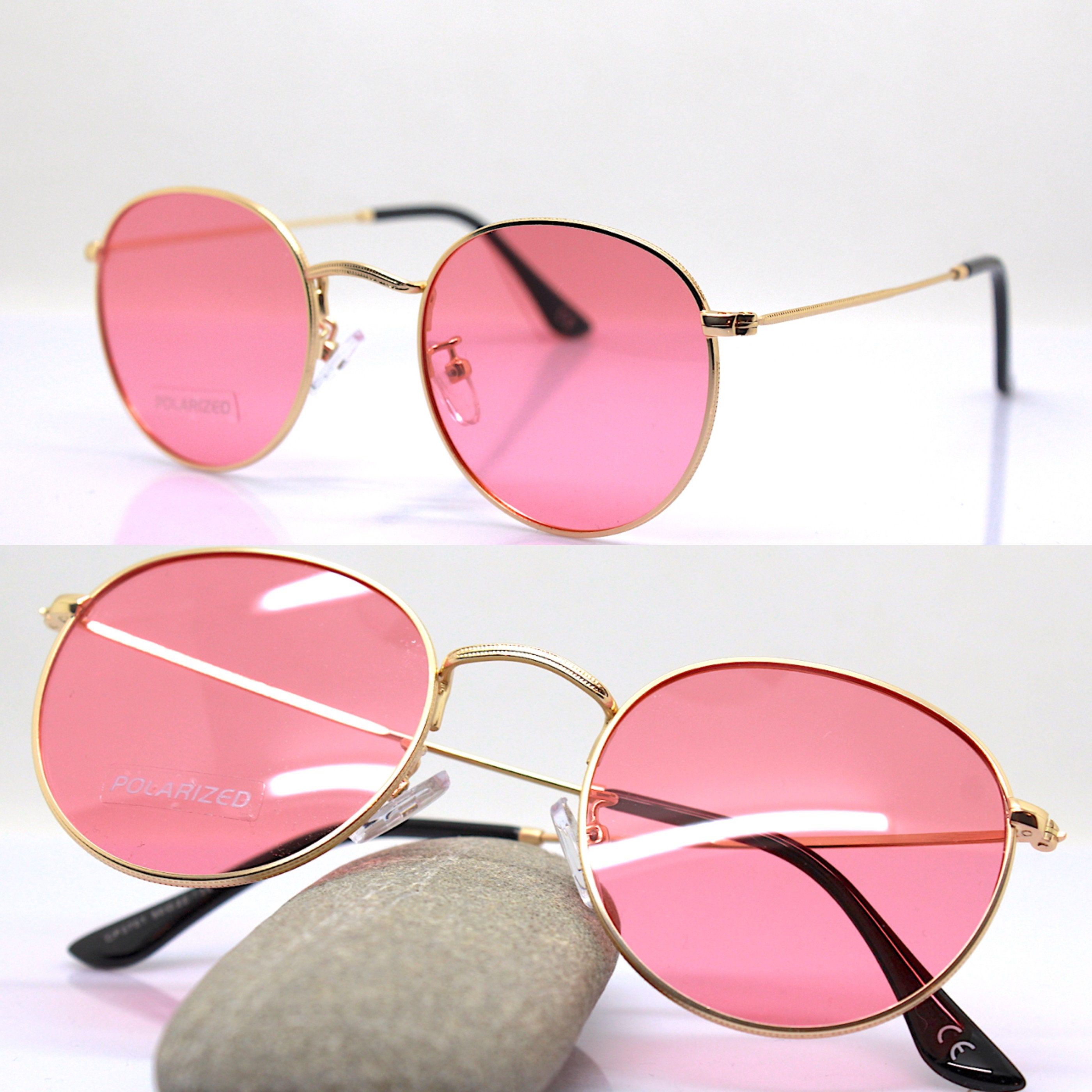 Quality Sunglasses, Oval Sunglasses, Sunglasses Women, Frame Light, Polarized Lens, Hippy, Gold Frame, Medium Size, Retro Fashion