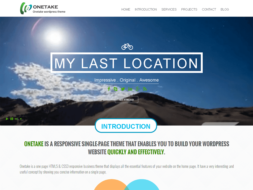 Best One Page Parallax Wordpress Themes The Maverick Spirit