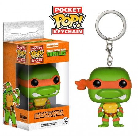 Leonardo Teenage Mutant Ninja Turtles Figure Key Chain Mini Figure 1.5/"