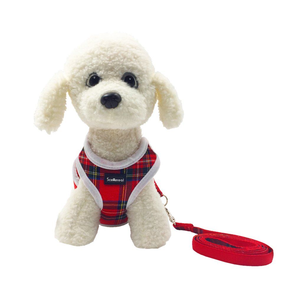 Scenereal Small Dog Harness And Leash Best Adjustable Cute Soft