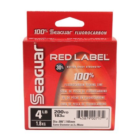 Seaguar Red Label 100/% Fluorocarbon 200 Yard Fishing Line