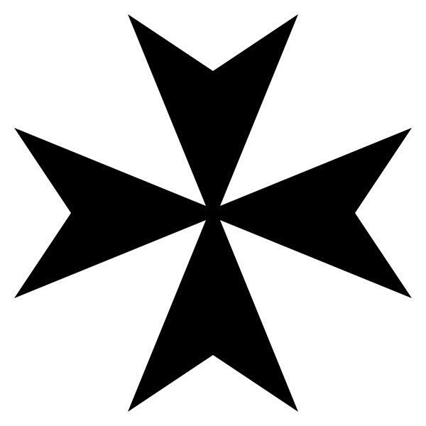 Perfect for Indoor or Outdoor Use All-Weather Die Cut Vinyl Decal Can be Applied to Any Clean, Flat, Non-Porous Surface 5 Year Guaranteed Durability Made by The Masonic Exchange in the USA Knights Hospitaller, Knights Templar, Maltese Cross Tattoos, Mighty Knight, Cross Tattoo Meaning, Cross Symbol, Armadura Medieval, Religious Symbols, Medieval Knight