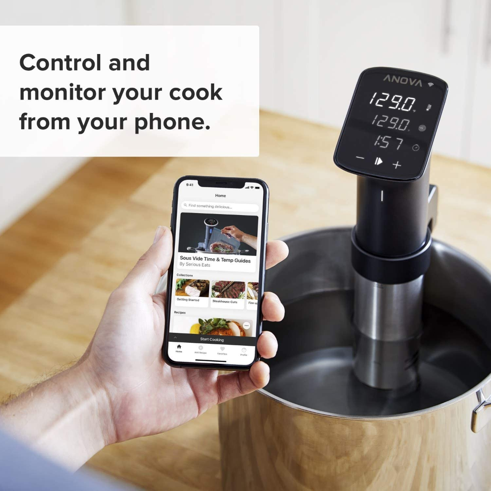 Anova Culinary 750W Nano Sous Vide Precision Cooker | Anova App Inclusa