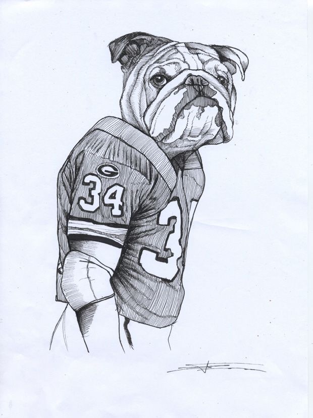 Footbal , American Football , Georgia Bulldogs , British Bulldog
