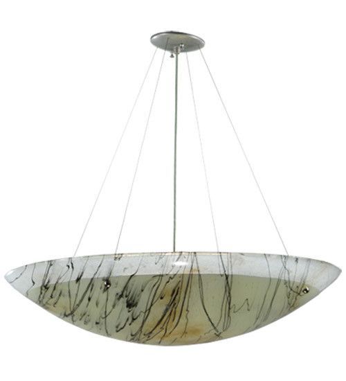 Greenbriar Oak 4 Light Unique Statement Bowl Pendant