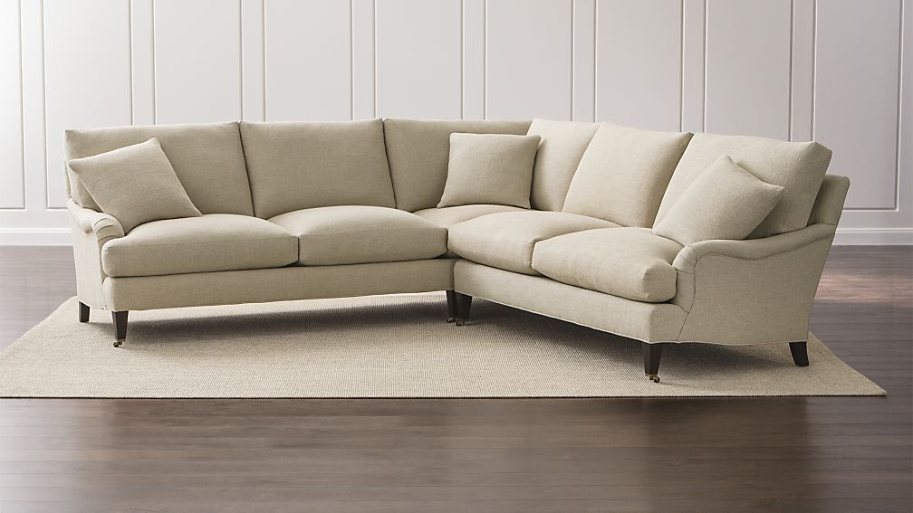 Es 2 Piece Sectional Sofa With Casters Crate And Barrel Es 2 Piece Sectional Sofa With Casters Crate And Barrel