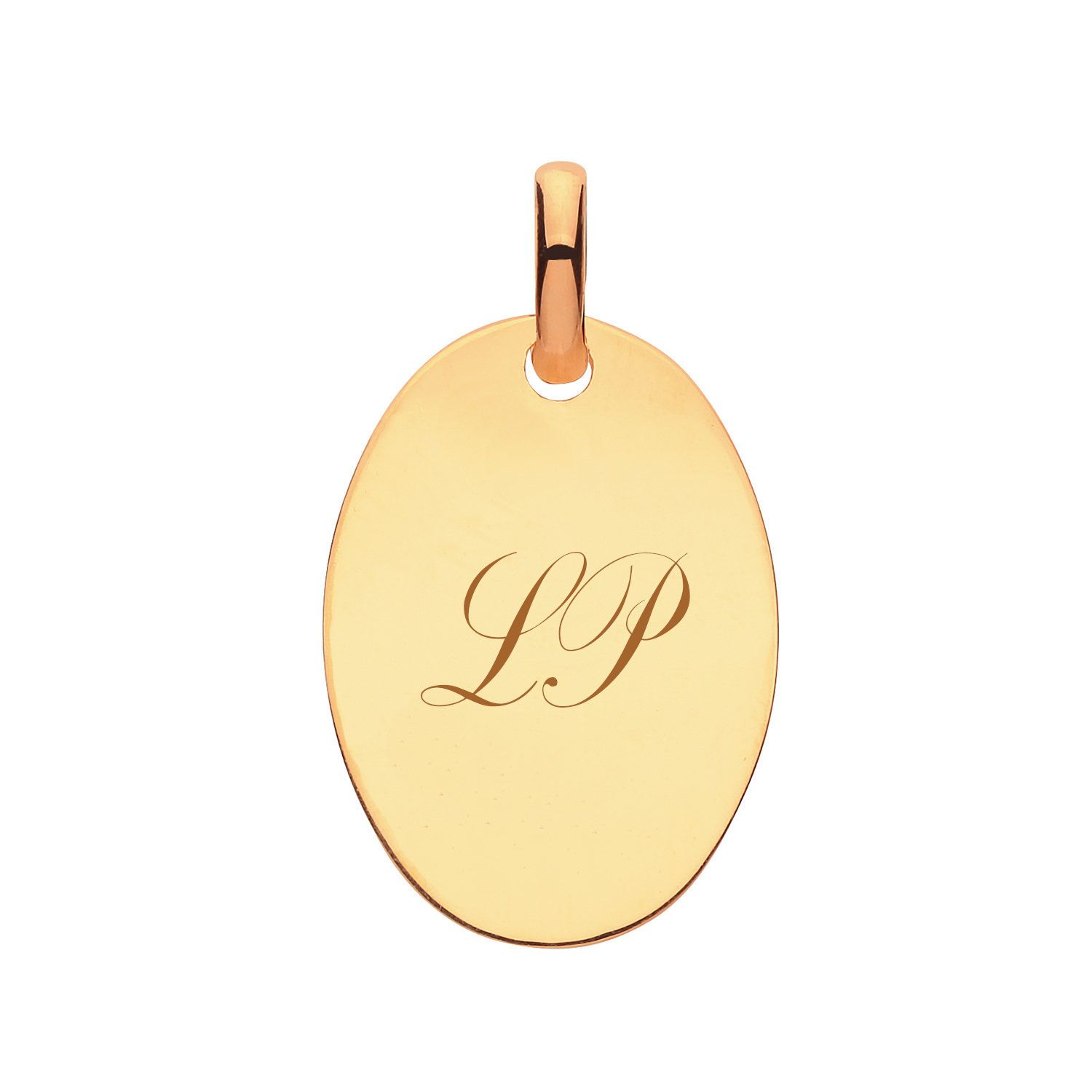 9ct Yellow Gold Engraved Initial 14mm Round Disc Pendant 9ct Yellow Gold Engraved Initial 14mm Round Disc Pendant
