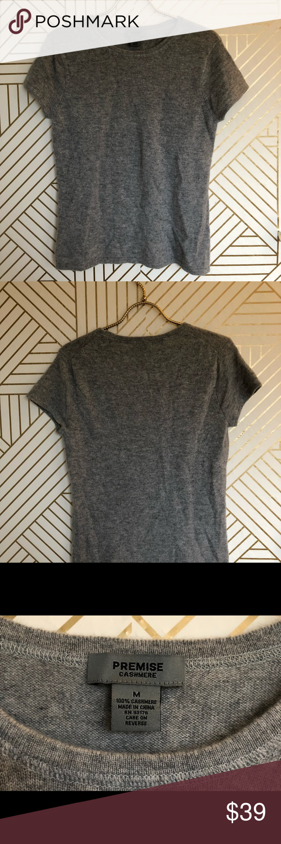 Premise cashmere short sleeve sweater | Short sleeved Premise cashmere short sleeve sweater | Short sleeved