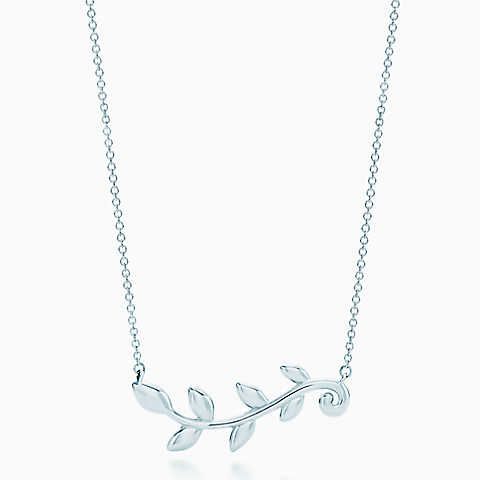 Olive Leaf Jewelry Sterling Paloma Picasso Vine - Olive Leaf Vine Pendant Tiffany Olive Leaf Jewelry Sterling Paloma Picasso Vine - Olive Leaf Vine Pendant Tiffany