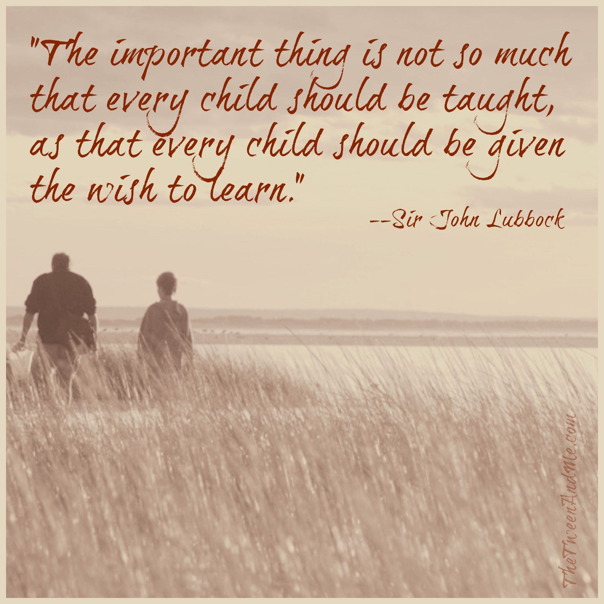 Sir John Lubbock quote about children wanting to learn Sir John Lubbock quote about children wanting to learn