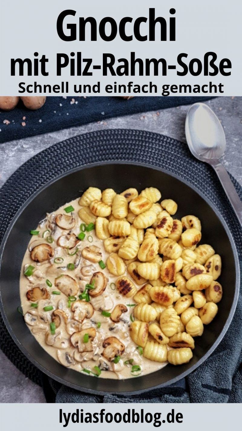 Gnocchi mit Pilz Rahm Soße ist schnell und lecker selbst gemacht. Wenn du auf der Suche nach einem sehr einfachen und schnellem Rezept für den Feierabend bist, dann ist dieses Gnocchi Gericht mit Pilz Rahm Soße genau das Richtige für dich! Du brauchst nur wenige Zutaten für eine Champignons Rahm Soße und ein paar frische Gnocchi aus dem Kühlregal. Turbo schnell ist das Essen fertig. Ein potenzielles Lieblingsgericht für Groß und Klein! rahmsoße pilzrahmsoße gnocchi kochen rezepte ...