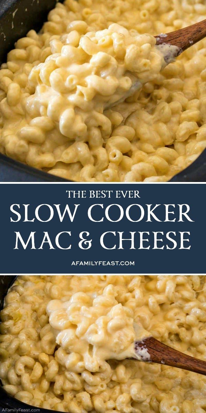 Slow Cooker Mac & Cheese - A Family Feast® Slow Cooker Mac & Cheese - A Family Feast®