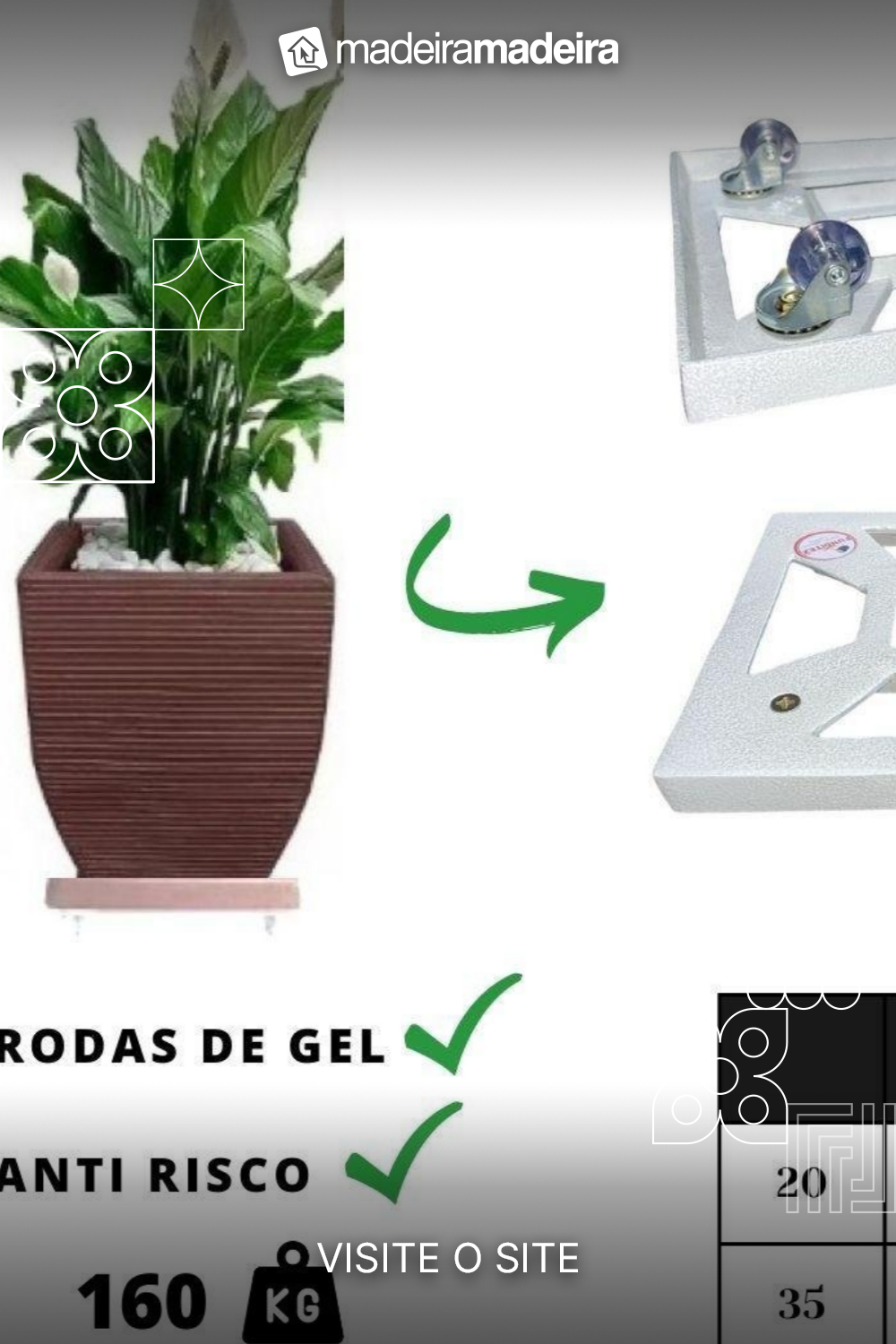 Ei, sabia que na MadeiraMadeira você pode comprar pelo Whatsapp? Mande uma mensagem que nossos consultores vão te ajudar na compra :) Products, Floor Vases, Weights, Gadget
