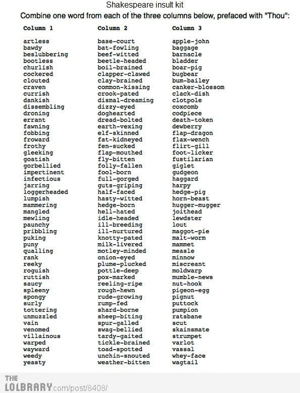 my english teacher in high school gave this to us while we were