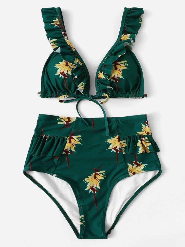 Trajes De Baño Conjunto De Bikini De Moda Para Mujer Estampa Trajes De Baño Conjunto De Bikini De Moda Para Mujer Estampa