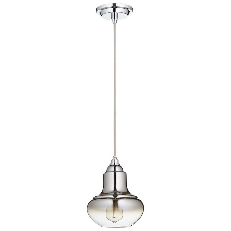 Camille 1 Light Single Teardrop Pendant Pendant Lighting Glass Pendant Light Wide Pendant Light