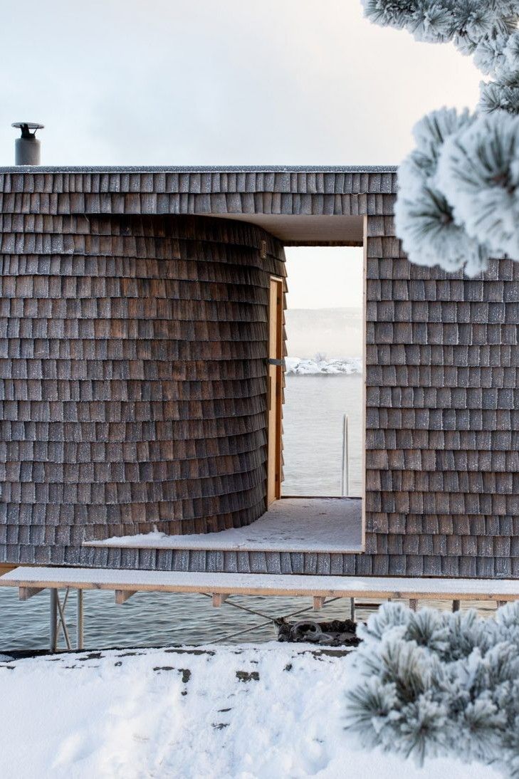 Oslo Works perches The Hotspot sauna on coast of Norway