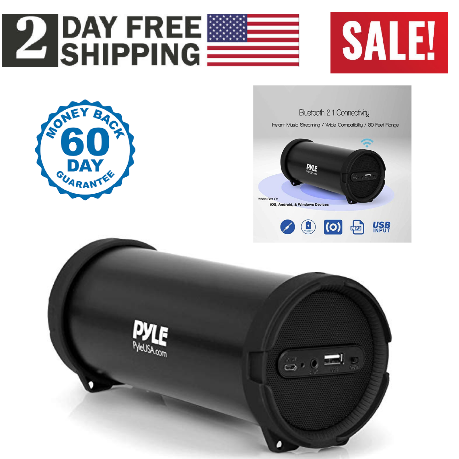 Loudest Bluetooth Speaker System Outdoor Wireless Loud Waterproof Large Best New