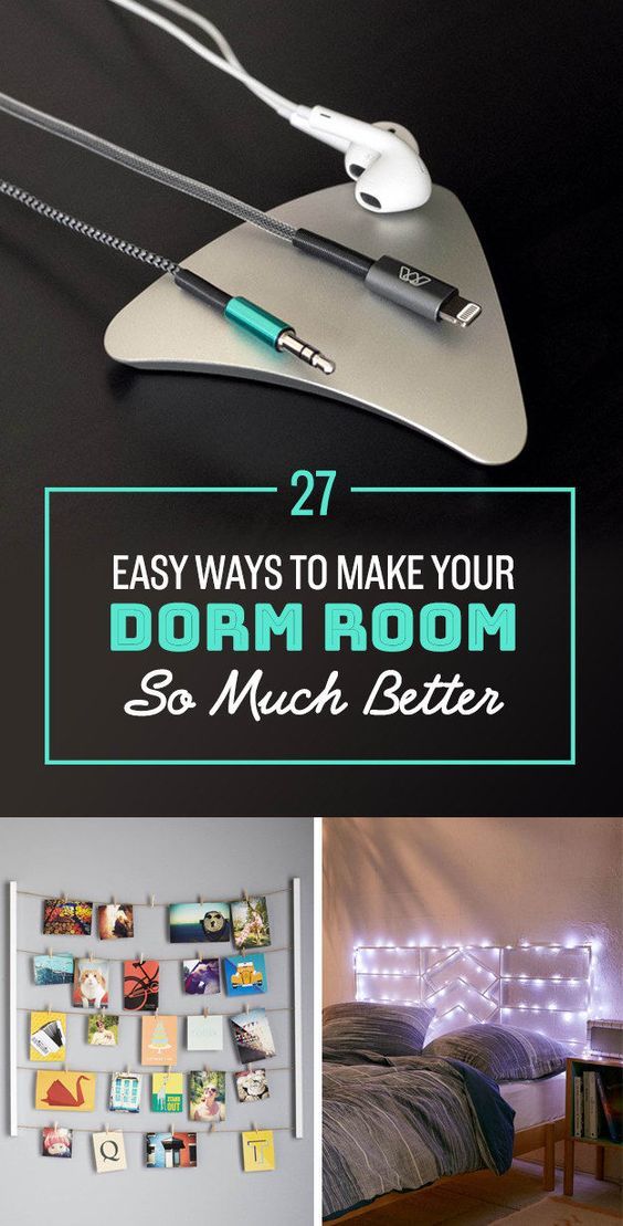 27 Easy Ways To Make Your Dorm Room So Much Better #dormroomideas