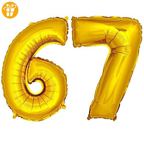 Folienballon Zahlenballon Geschenk Luftballon Geburtstag Gold 80cm Zahl 33
