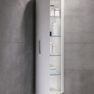 White Gloss Wall Hung Corner Bathroom Cabinet White Gloss Wall Hung Corner Bathroom