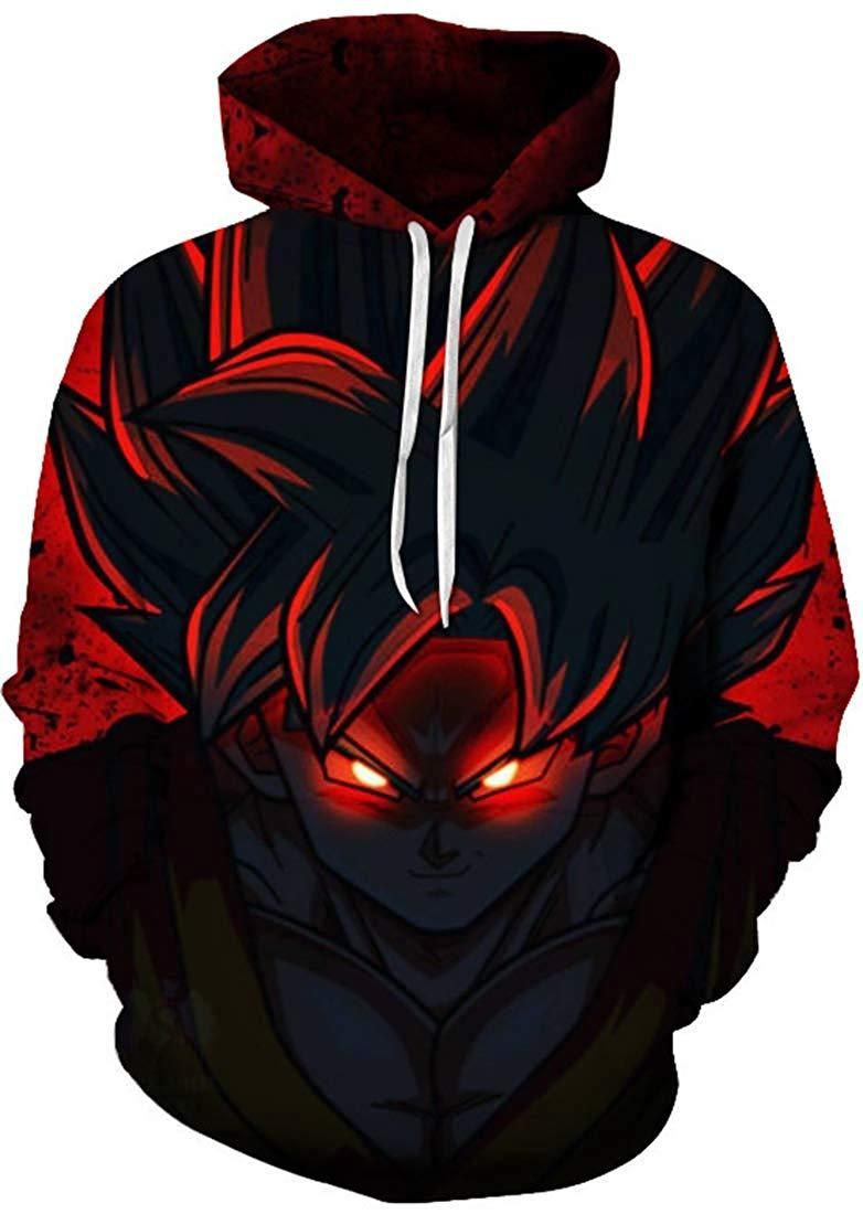 bettydom Men/'s Novelty Hoodies Sweatshirt 3D Printed Outerwear with The Japanese Anime Dragon Ball for Men Women