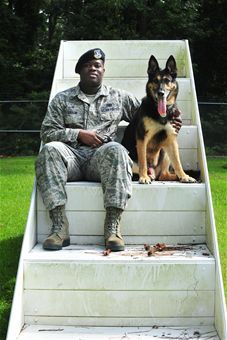 An Airman S Best Friend U S Air Force Senior Airman Rayshawn