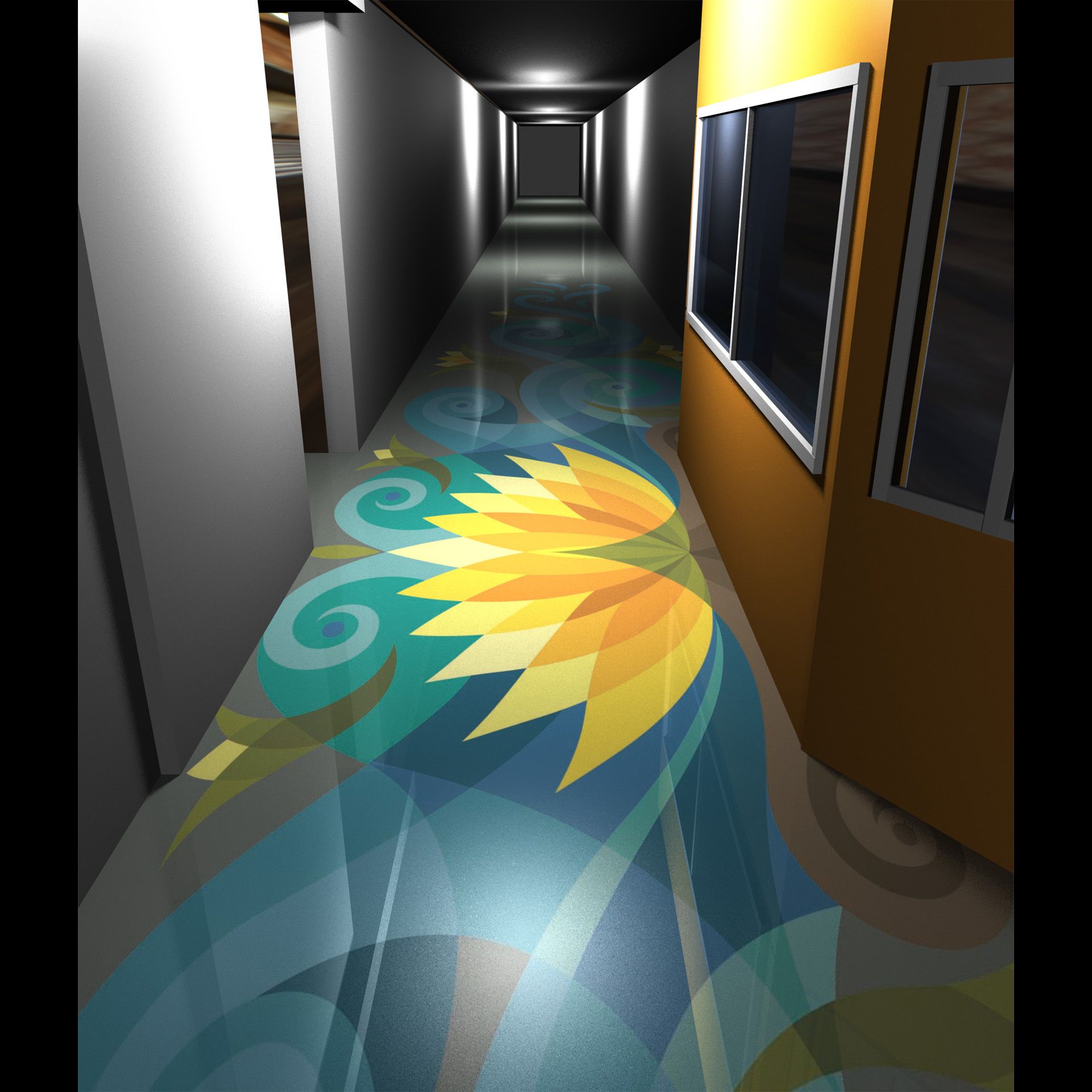 "Lotus in the Swirling Waters" a proposed floor design in ...