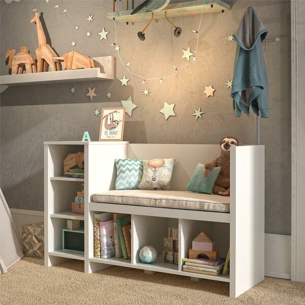 White Torney Kid Toy Storage Bench White Torney Kid Toy Storage Bench