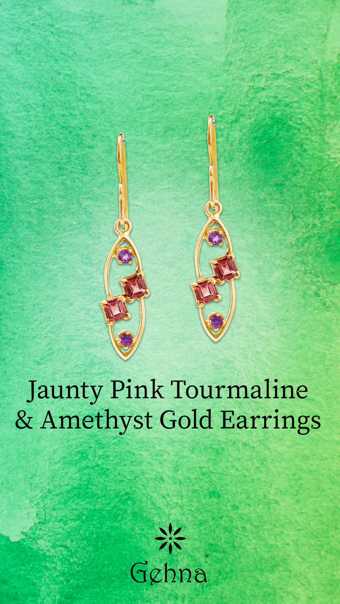 Get in touch with your playful inner child with these lightweight 18K Gold earrings. The breezy wired frames hold luscious square pink Tourmalines set askew for that buoyant touch, while the vivid Amethysts on either side bring an interesting colour-blocked vibe to the incredible pair of earrings. Purple Gems, 18k Gold Earrings, Buoyant, Amethysts, Call Backs, Silver Prices, Gold Price, Inner Child, Earrings Collection