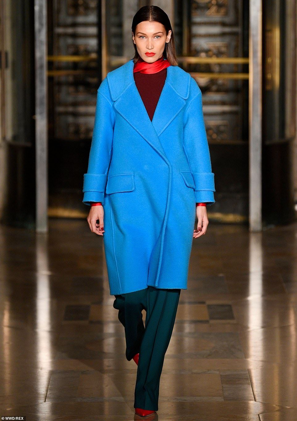 Mix and match: Bella had on a burgundy sweater underneath... Casual