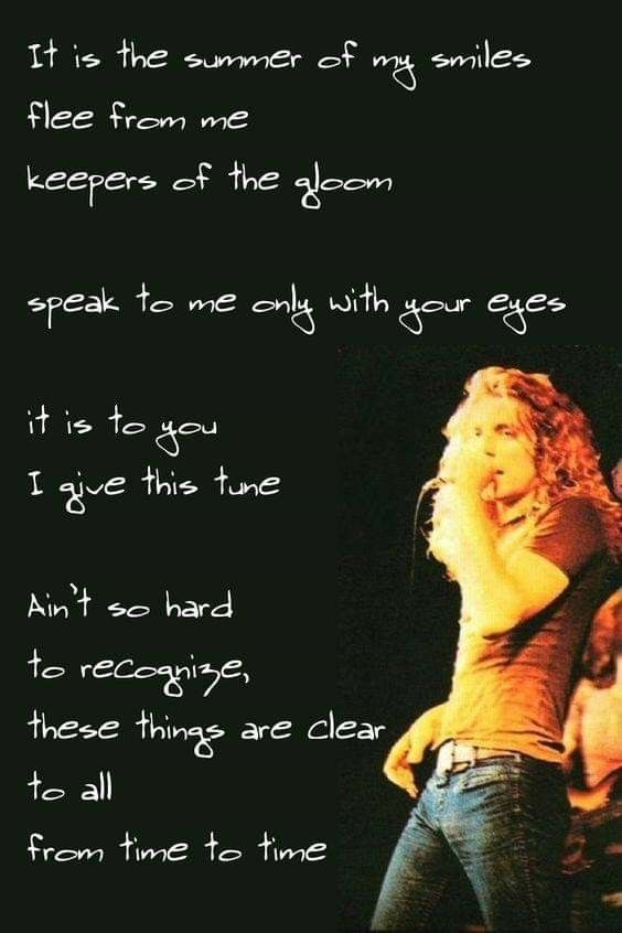 Pin by Dian Placer on Zeppelin Led zeppelin lyrics, Led zeppelin