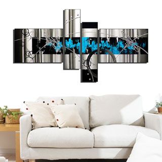 CONTEMPORY BLUE ABSTRACT DESIGN CANVAS PRINT PICTURE WALL ART FREE DELIVERY