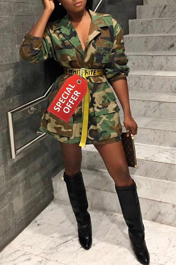 Lovely Trendy Camouflage Printed CoatLW Fashion Online