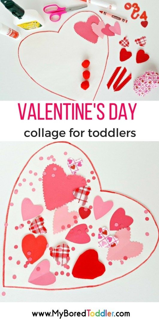 Valentine's Day Collage Craft for Toddlers