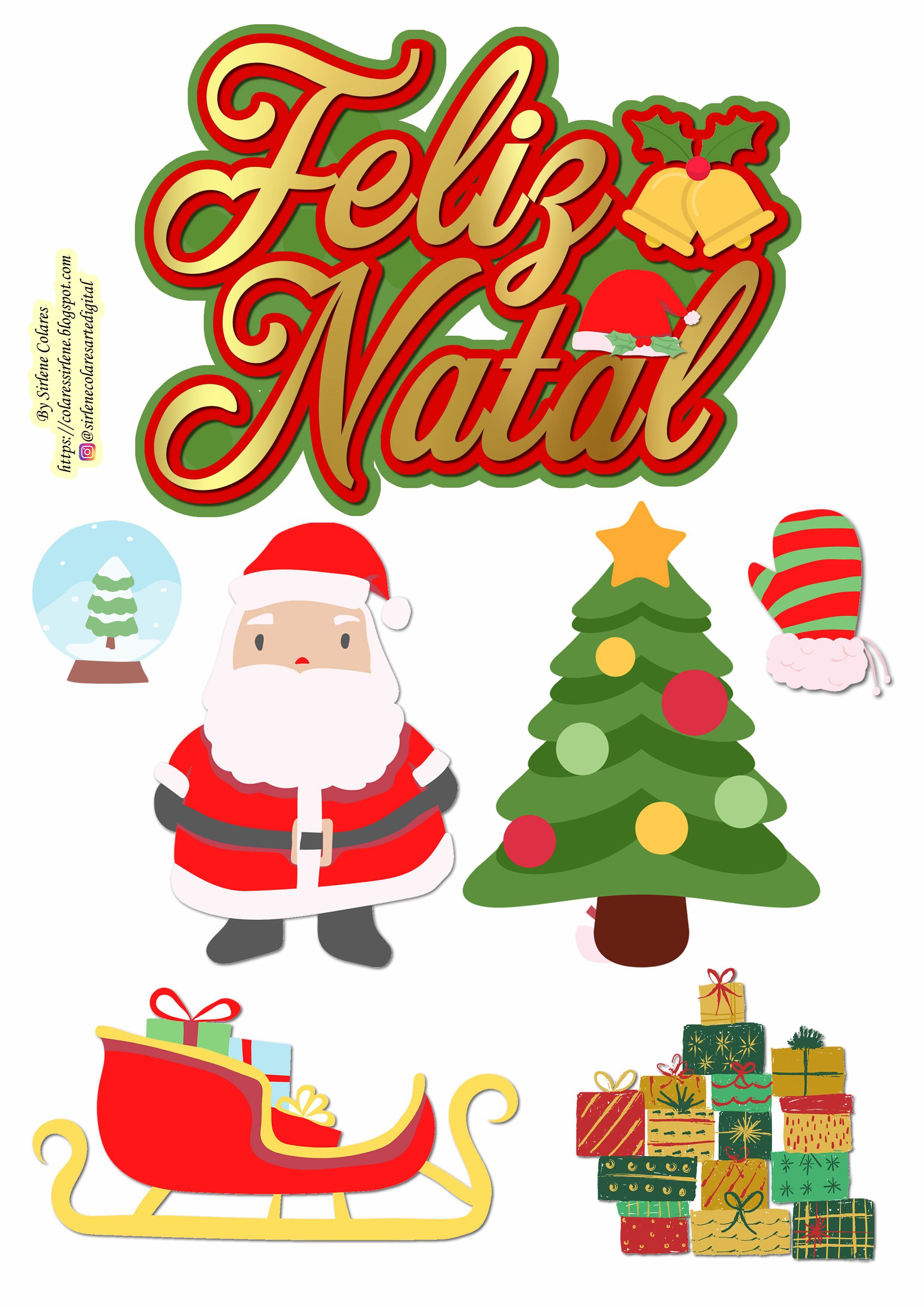 topo de bolo para natal