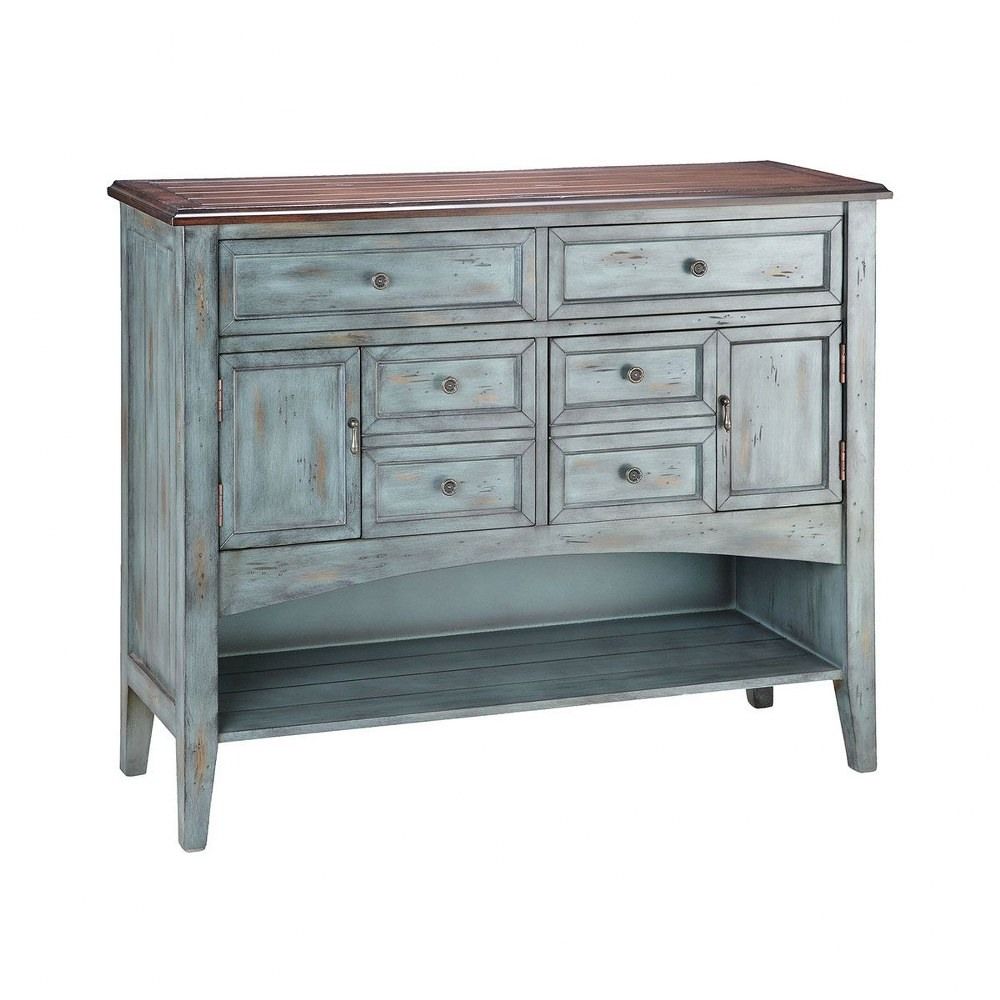Aurora - 46 Inch 2-Door 6-Drawer 1-Shelf Buffet Se Aurora - 46 Inch 2-Door 6-Drawer 1-Shelf Buffet Se