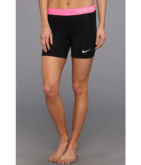 Nike Pro Five Inch Short Black Pink Glow Light Base Grey Zappos Nike Pro Five Inch Short Black Pink Glow Light Base Grey Zappos