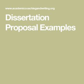 Proposal and dissertation help undergraduate