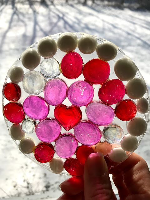 DIY Valentine's Day Suncatchers: Easy Valentine's Day Crafts | The