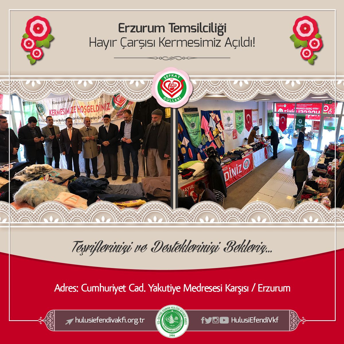 Erzurum Hayir Carsisi Kermesimiz Acildi Erzurum Temsilciligimiz Ve Sefkat Gulleri Hanim Kardeslerimizin El Emegi Goz Nuru Urunleri Kermesler Urunler Kardes Erzurum Hayir Carsisi Kermesimiz Acildi Erzurum Temsilciligimiz Ve Sefkat Gulleri Hanim Kardeslerimizin El Emegi Goz Nuru Urunleri Kermesler Urunler Kardes