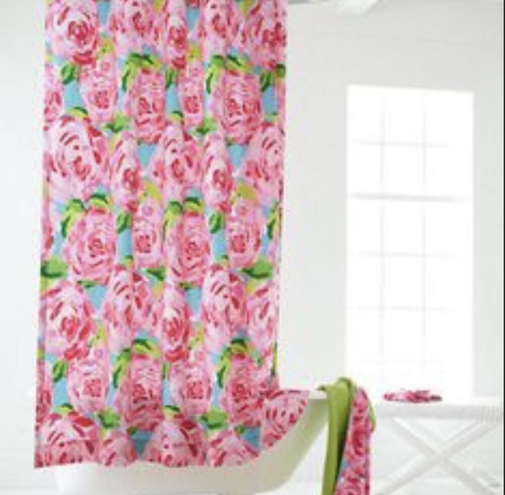 Hpfi Lilly Pulitzer Shower Curtain Hotty Pink First Impression
