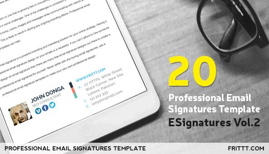 best professional email signatures template esignatures vol 2