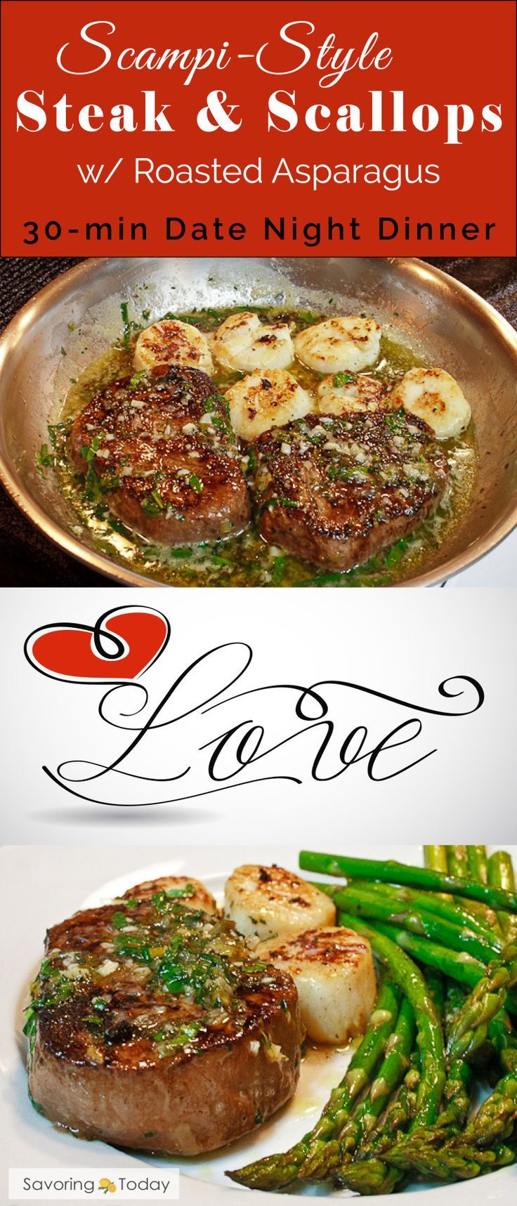 30 minute surf turf romantic dinner recipe for two dinner
