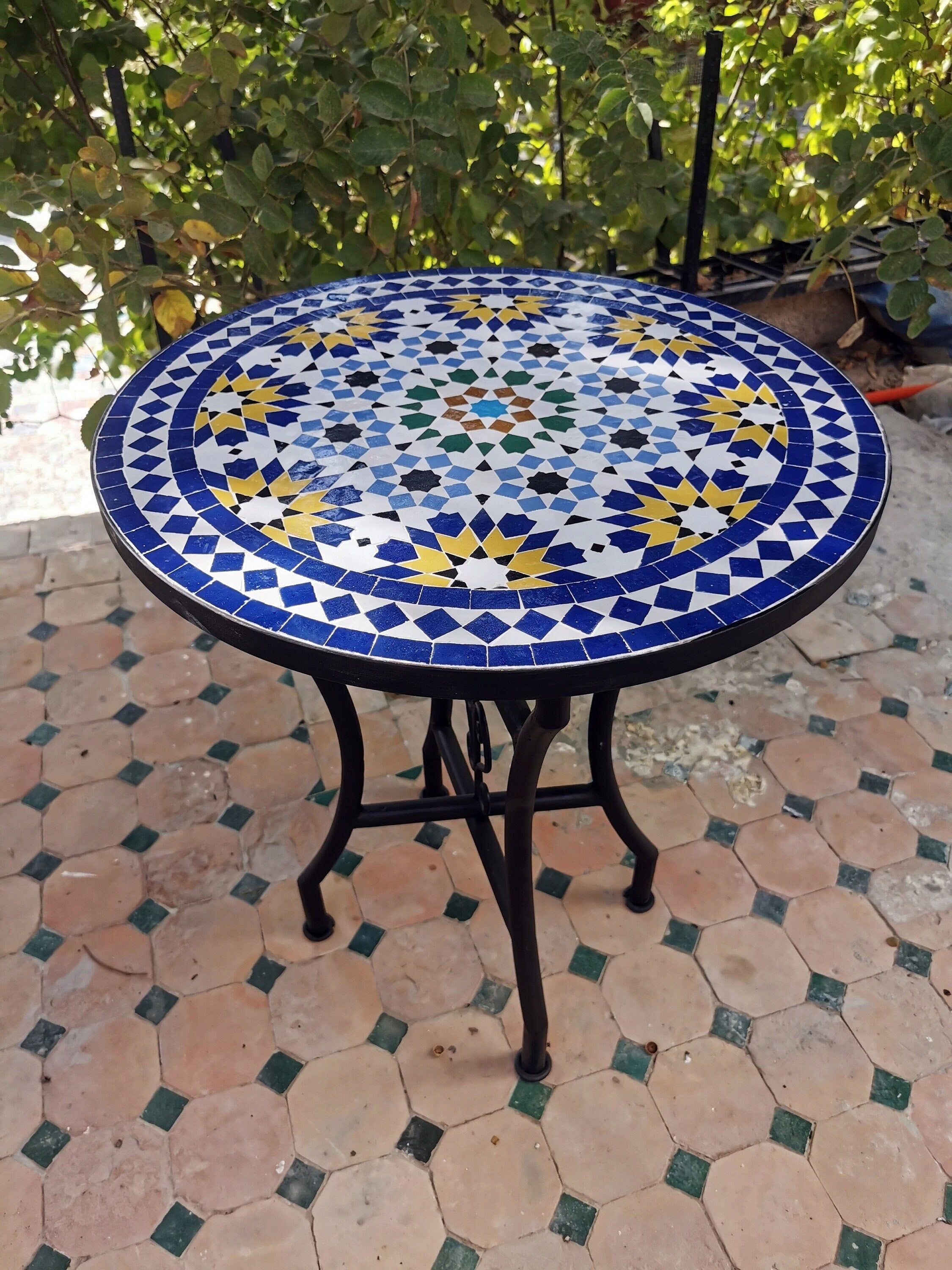 CUSTOMIZABLE Mosaic Table - Crafts Mosaic Table - Mosaic Table Art - Mid Century Mosaic Table