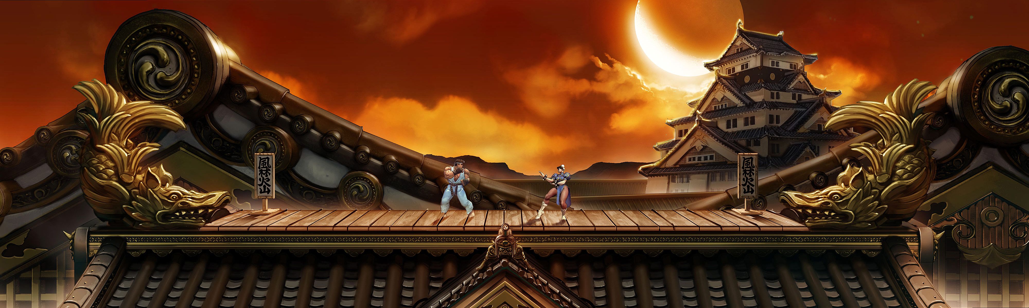 background street fighter 2 ryu stage