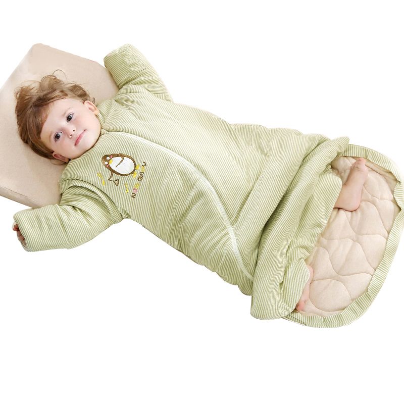 Petyoung Newborn Baby Swaddle Blanket Multifunction Stroller Wrap Sleeping Mat Thick Warm Sleeping Bag for Baby Boys Girls 0-12 Months