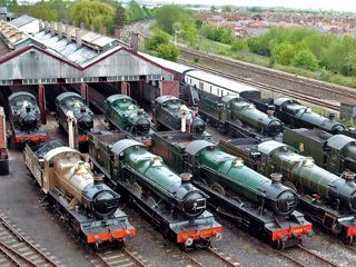 Can't resist a visit to Didcot Railway Museum, Great Western Society's unique collection of steam engines, coaches and wagons, all just fifteen minutes' drive from The Old Post Office, Wallingford Train Tracks, Train Rides, Wagons, Steam Trains Uk, Heritage Railway, Great Western Railway, Rail Transport, Steam Railway, Bonde